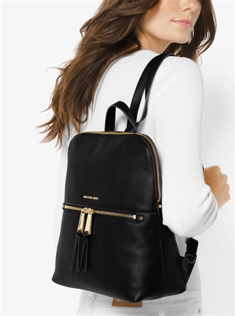 michael kors women's leather backpack